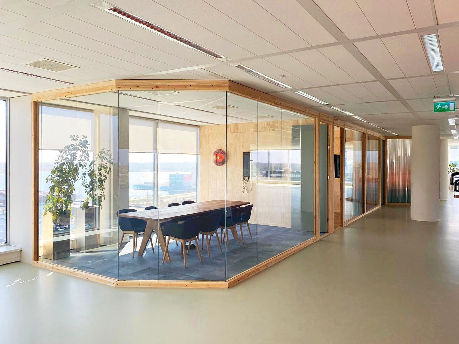 Detail van het interieur in Floor's Workspace